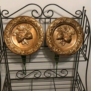 Vintage Copper Decor Italy - Set Of 2